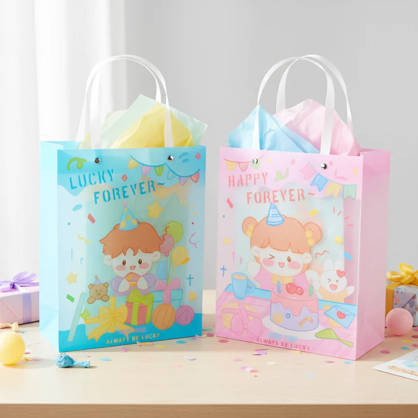 Cute Cartoon Birthday Gift Bags with Handles – Premium Party Favor Bags for Kids & Return Gifts