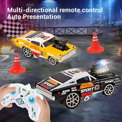 Remote Control Drift Racing Car Set | High-Speed RC Cars with LED Lights, Music & Controller