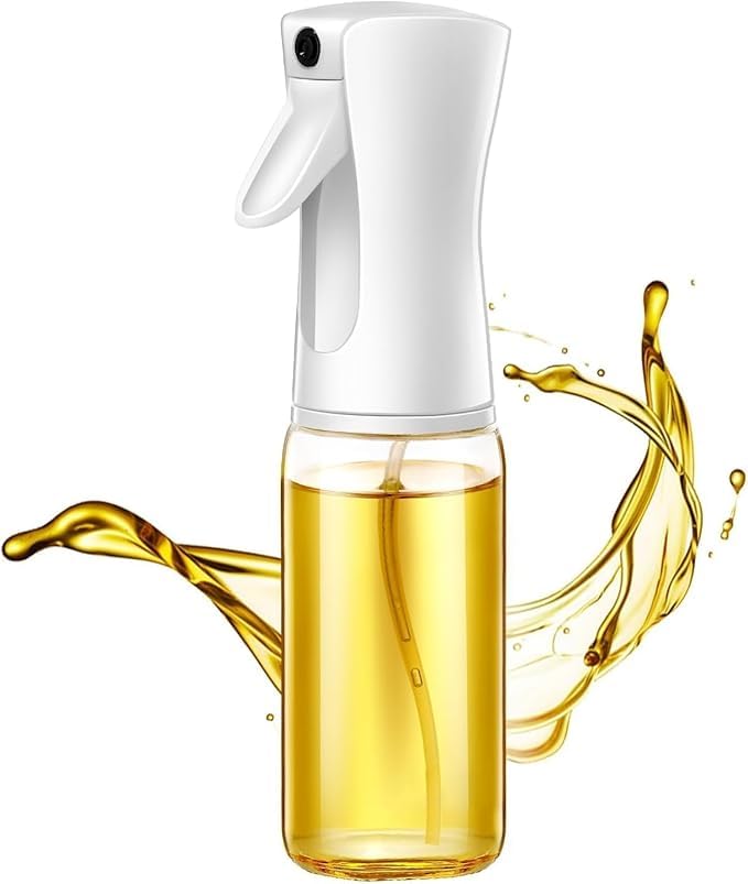 Oil Spray Bottle for Cooking – Refillable Olive Oil Dispenser with Fine Mist Sprayer