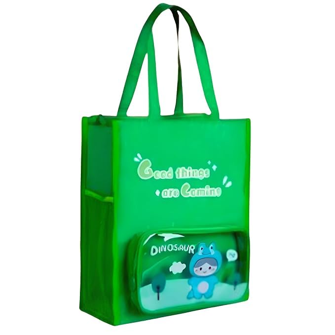 Transparent Tote Bag with Cute Pouch – Waterproof Carry Bag for Travel & Daily Use