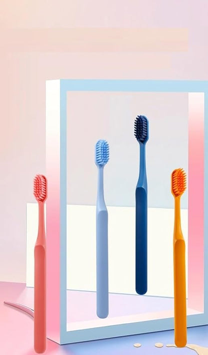 Ultra Soft Toothbrush Set (Pack of 4) – Gentle Cleaning & Modern Matte Finish Design