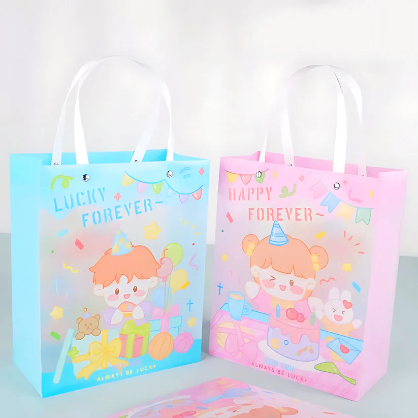 Cute Cartoon Birthday Gift Bags with Handles – Premium Party Favor Bags for Kids & Return Gifts