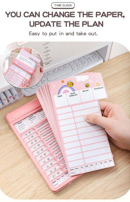 Kids Habit Tracker Board | Daily Routine Planner with Reward System & Task Cards