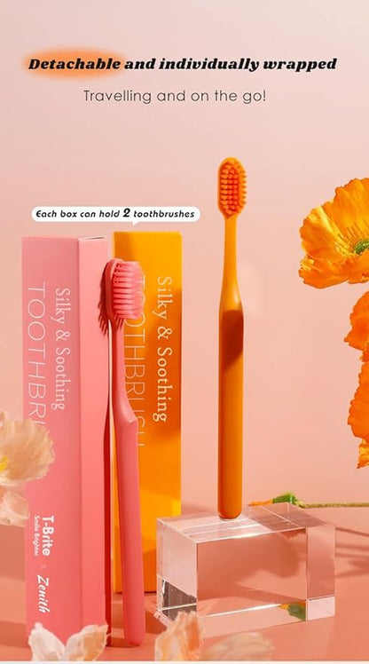Ultra Soft Toothbrush Set (Pack of 4) – Gentle Cleaning & Modern Matte Finish Design