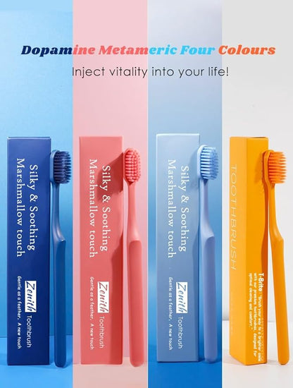 Ultra Soft Toothbrush Set (Pack of 4) – Gentle Cleaning & Modern Matte Finish Design