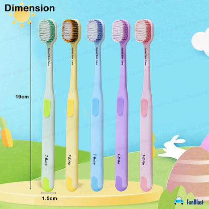 Adults Ultra Soft Spiral Bristle Toothbrush Set (Pack of 5) – Deep Cleaning & Sensitive Gum Care