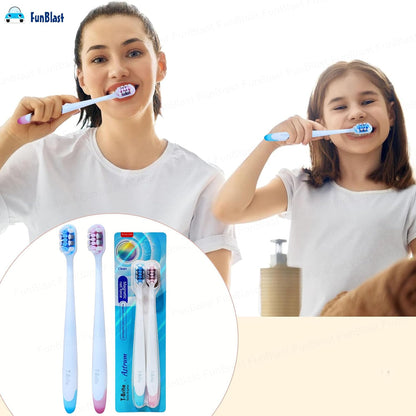 Adult Soft Bristle Toothbrush Set (Pack of 2) – Deep Cleaning & Gentle Gum Care