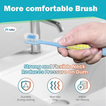 Adults Premium Soft Bristle Toothbrush Set (Pack of 5) – Deep Cleaning & Comfortable Grip