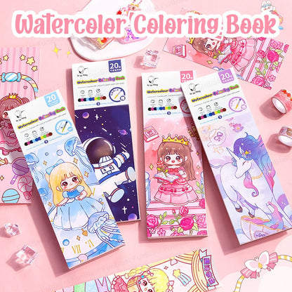 Watercolor Coloring Book for Kids | Magic Paint with Water Book