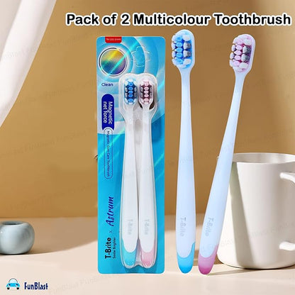 Adult Soft Bristle Toothbrush Set (Pack of 2) – Deep Cleaning & Gentle Gum Care