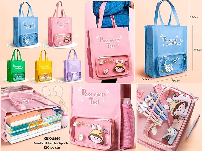 Transparent Tote Bag with Cute Pouch – Waterproof Carry Bag for Travel & Daily Use