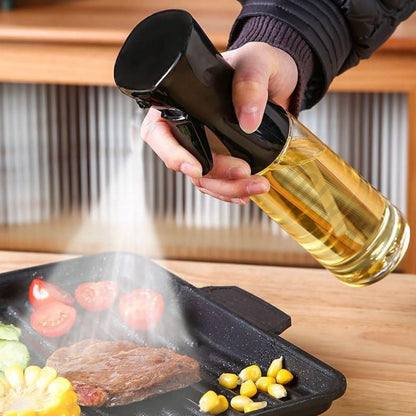 Oil Spray Bottle for Cooking – Refillable Olive Oil Dispenser with Fine Mist Sprayer