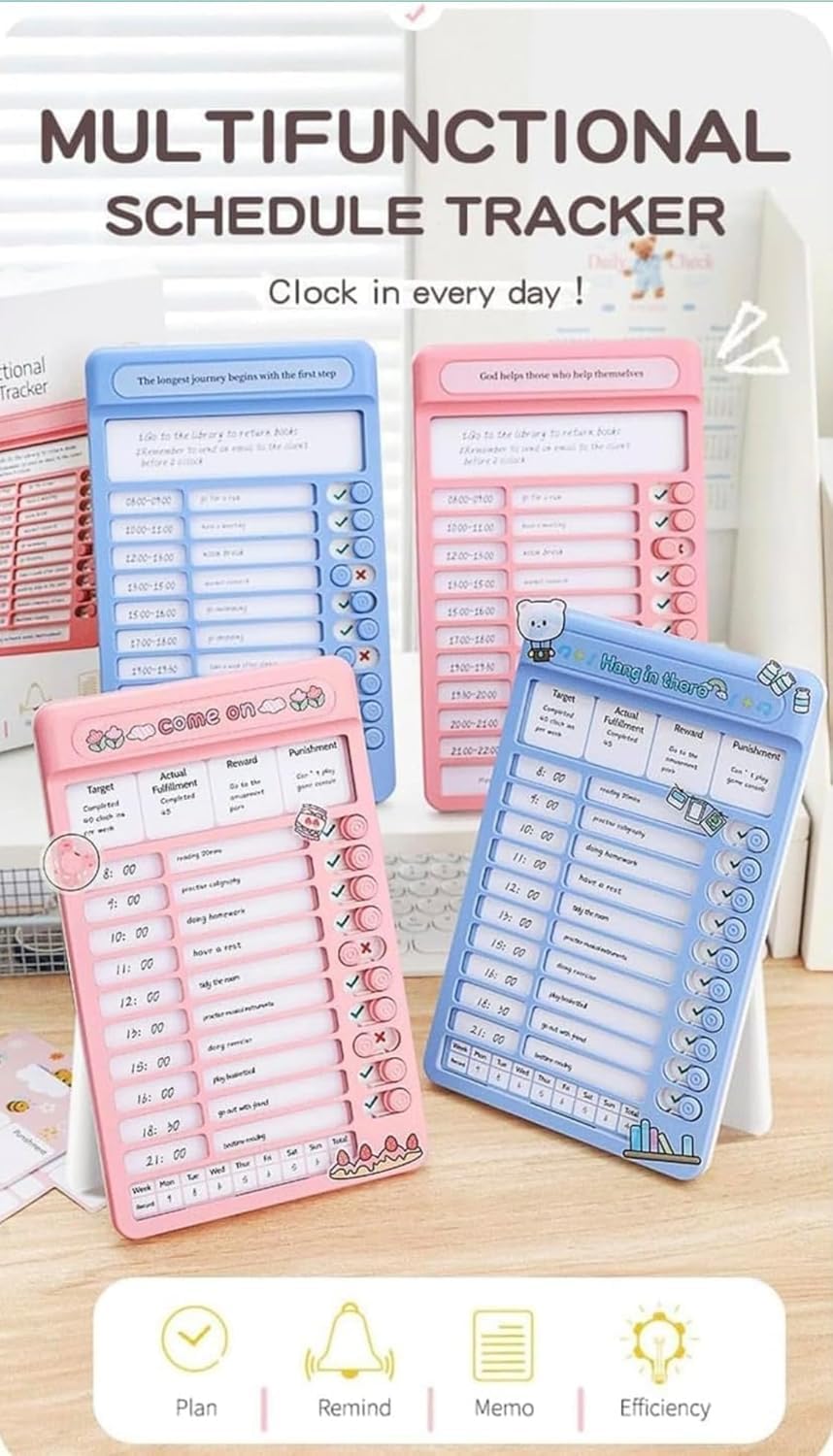 Kids Habit Tracker Board | Daily Routine Planner with Reward System & Task Cards