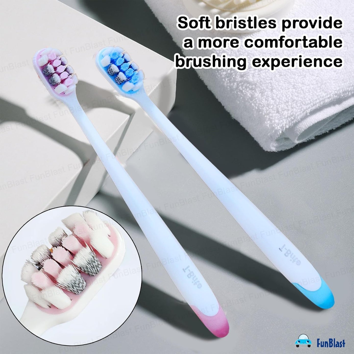 Adult Soft Bristle Toothbrush Set (Pack of 2) – Deep Cleaning & Gentle Gum Care