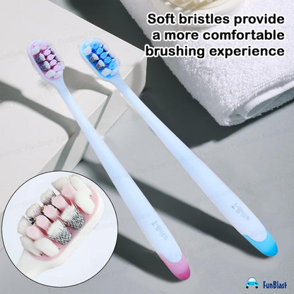 Adult Soft Bristle Toothbrush Set (Pack of 2) – Deep Cleaning & Gentle Gum Care