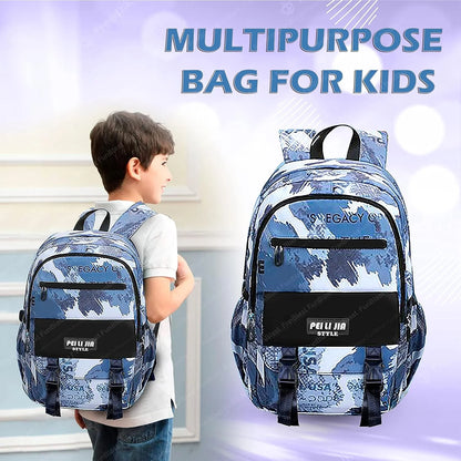 Stylish Camouflage Backpack – Multi-Compartment School & Travel Bag for Boys & Girls