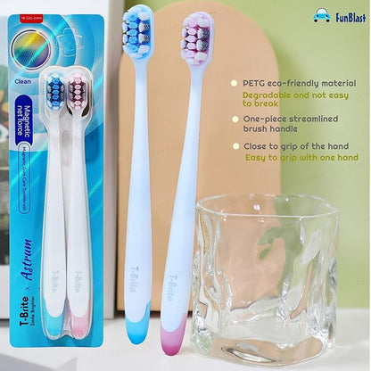 Adult Soft Bristle Toothbrush Set (Pack of 2) – Deep Cleaning & Gentle Gum Care