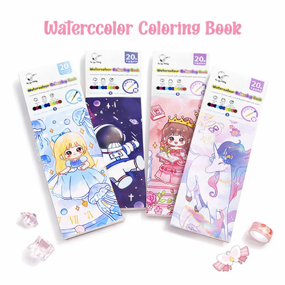 Watercolor Coloring Book for Kids | Magic Paint with Water Book