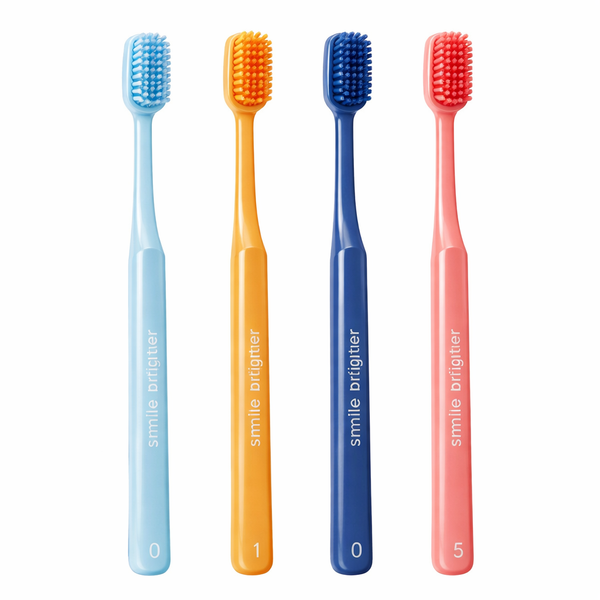 Ultra Soft Premium Toothbrush Set (Pack of 8) – Gentle Fine Bristles Multi-Color Family Pack