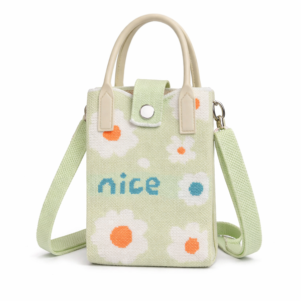 Mini Knitted Crossbody Bag – Cute Phone Sling Bag for Women & Girls