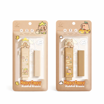 Cute Cartoon Push-Pull Eraser – Retractable Silicone Eraser for Kids