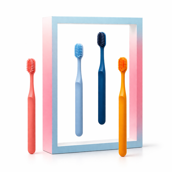 Ultra Soft Toothbrush Set (Pack of 4) – Gentle Cleaning & Modern Matte Finish Design