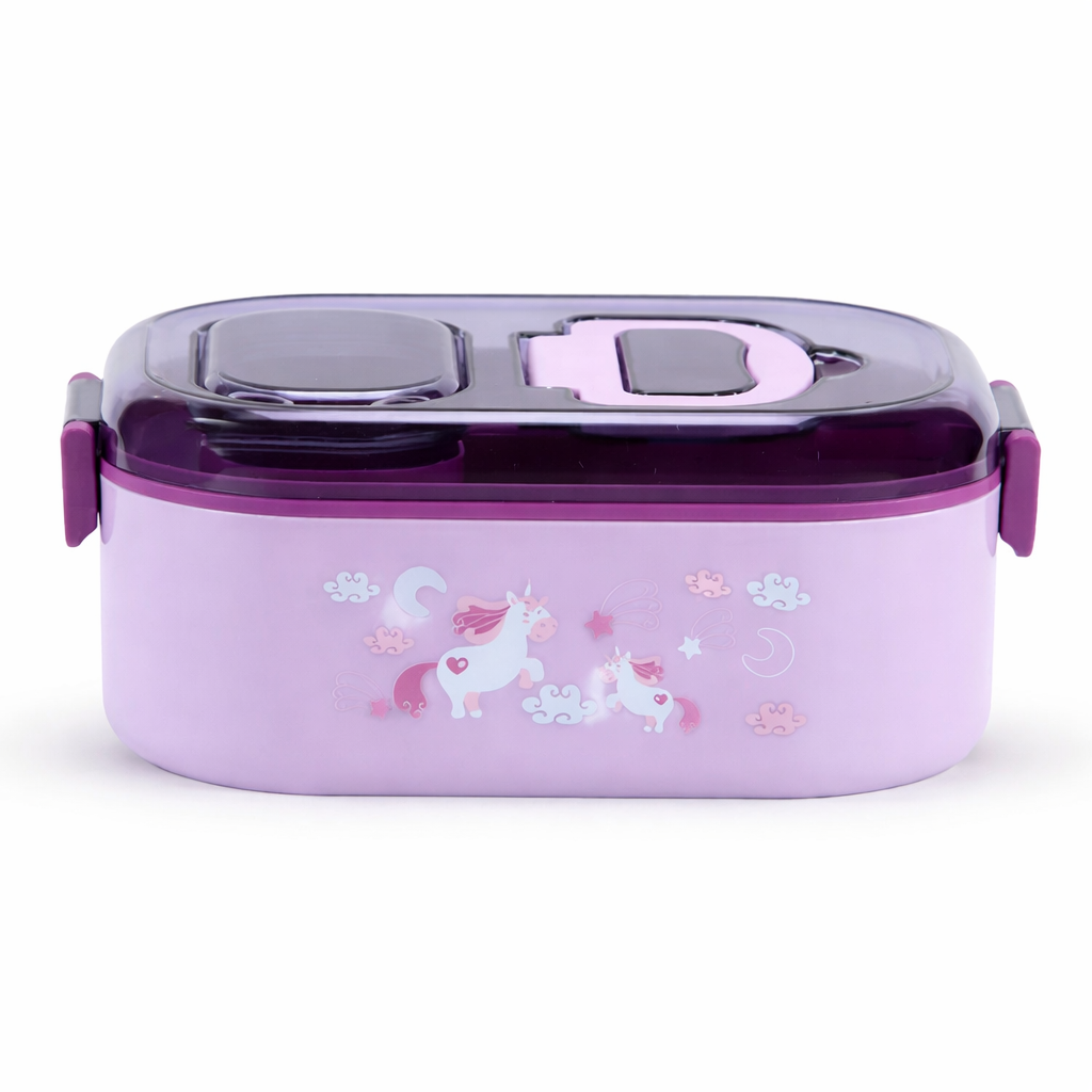 Leakproof Kids Lunch Box – Stainless Steel Bento Lunch Box with Compartments (6+ Years)