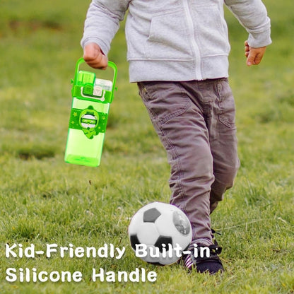 Double Drinking Straw (Sipper and Direct-500 ml) Kids BPA Free Plastic Water Bottle – (Bear)