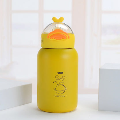 Stainless Steel Kids Water Bottle with Sipper -(420 ML) 3+ Years