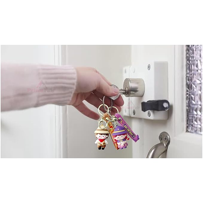 1 pc Doll Keychain for Bags, Kill the wolf toy Keyrings Cartoon for Girls / Boys
