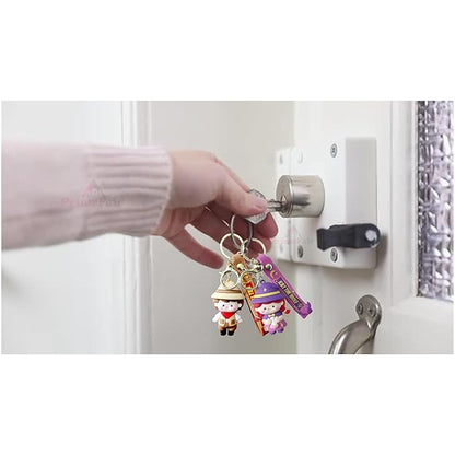 1 pc Doll Keychain for Bags, Kill the wolf toy Keyrings Cartoon for Girls / Boys