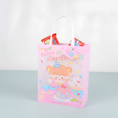 Cute Cartoon Birthday Gift Bags with Handles – Premium Party Favor Bags for Kids & Return Gifts