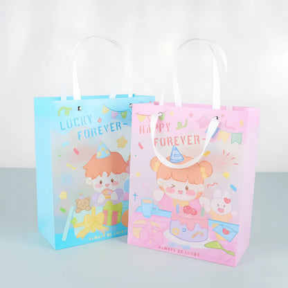 Cute Cartoon Birthday Gift Bags with Handles – Premium Party Favor Bags for Kids & Return Gifts