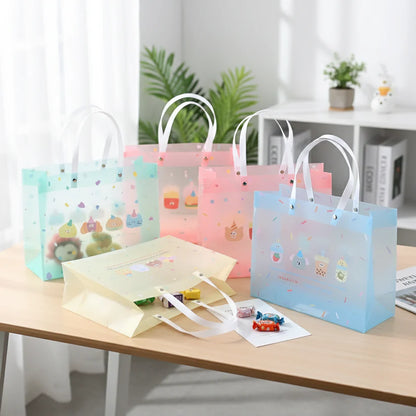 Cute Pastel Gift Bags with Handles – Reusable Party Favor Bags for Return Gifts & Packaging