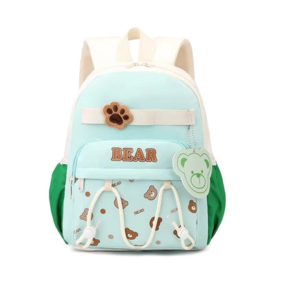 Cute Bear Kids Backpack – Lightweight School Bag with Multi Pockets