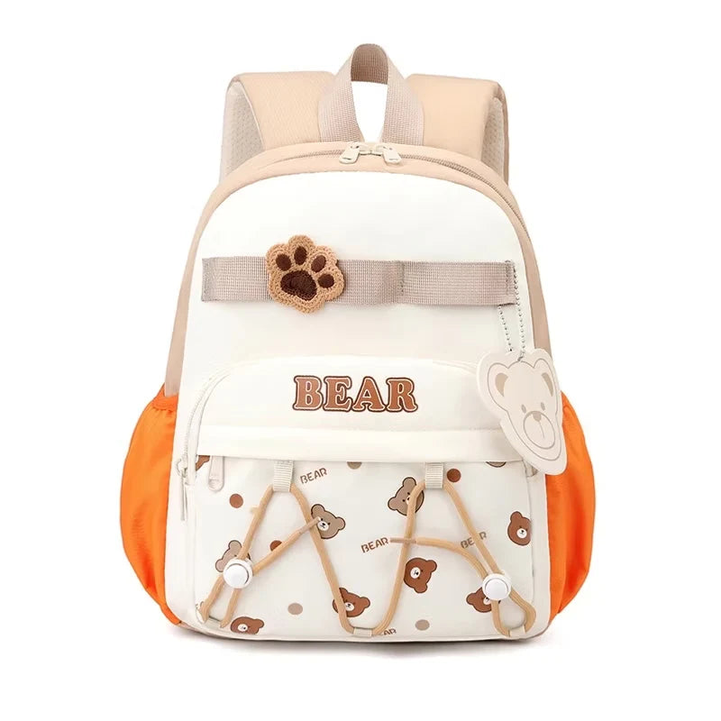 Cute Bear Kids Backpack – Lightweight School Bag with Multi Pockets
