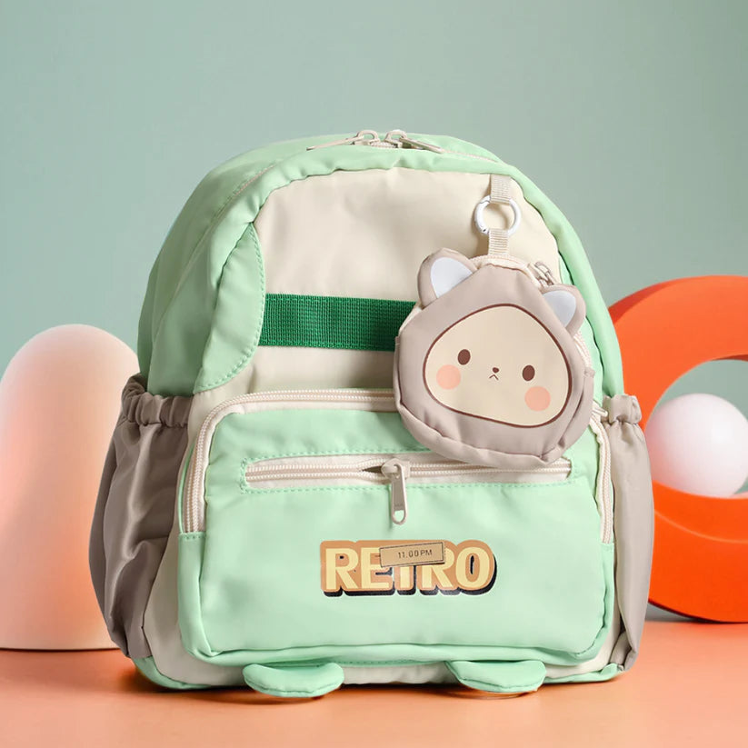 Cute Kids School Backpack with Mini Pouch (3-6 Years)– Cartoon Travel Bag for Boys & Girls
