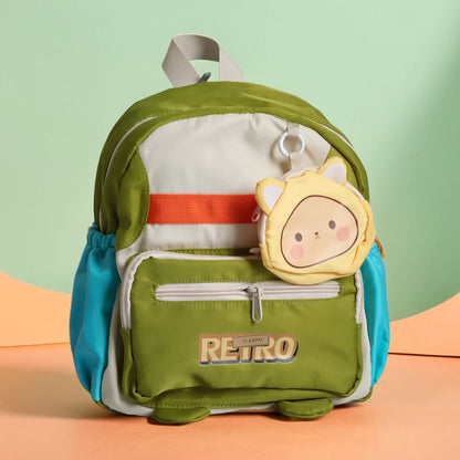Cute Kids School Backpack with Mini Pouch (3-6 Years)– Cartoon Travel Bag for Boys & Girls