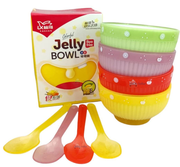 Baby Feeding Bowl and Spoon Set - Jelly Bowl Set, BPA Free Plastic, Mixing and Serving Bowls Set