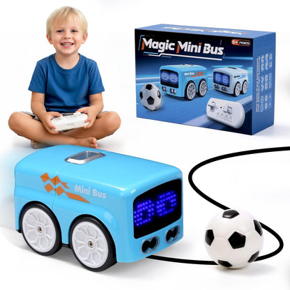 Magic Mini Bus, 2.4 GHZ Inductive Car That Follows Drawn Line, Interactive Magic Mini Bus with Gestures Follow & Escape Modes, Idea Gift for 6+ Kids