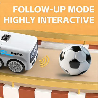 Magic Mini Bus, 2.4 GHZ Inductive Car That Follows Drawn Line, Interactive Magic Mini Bus with Gestures Follow & Escape Modes, Idea Gift for 6+ Kids