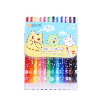 Twist Crayons for Kids -12 Pcs Crayon Set, Coloring Kit for Kids, Crayon for Drawing & Painting for Kid