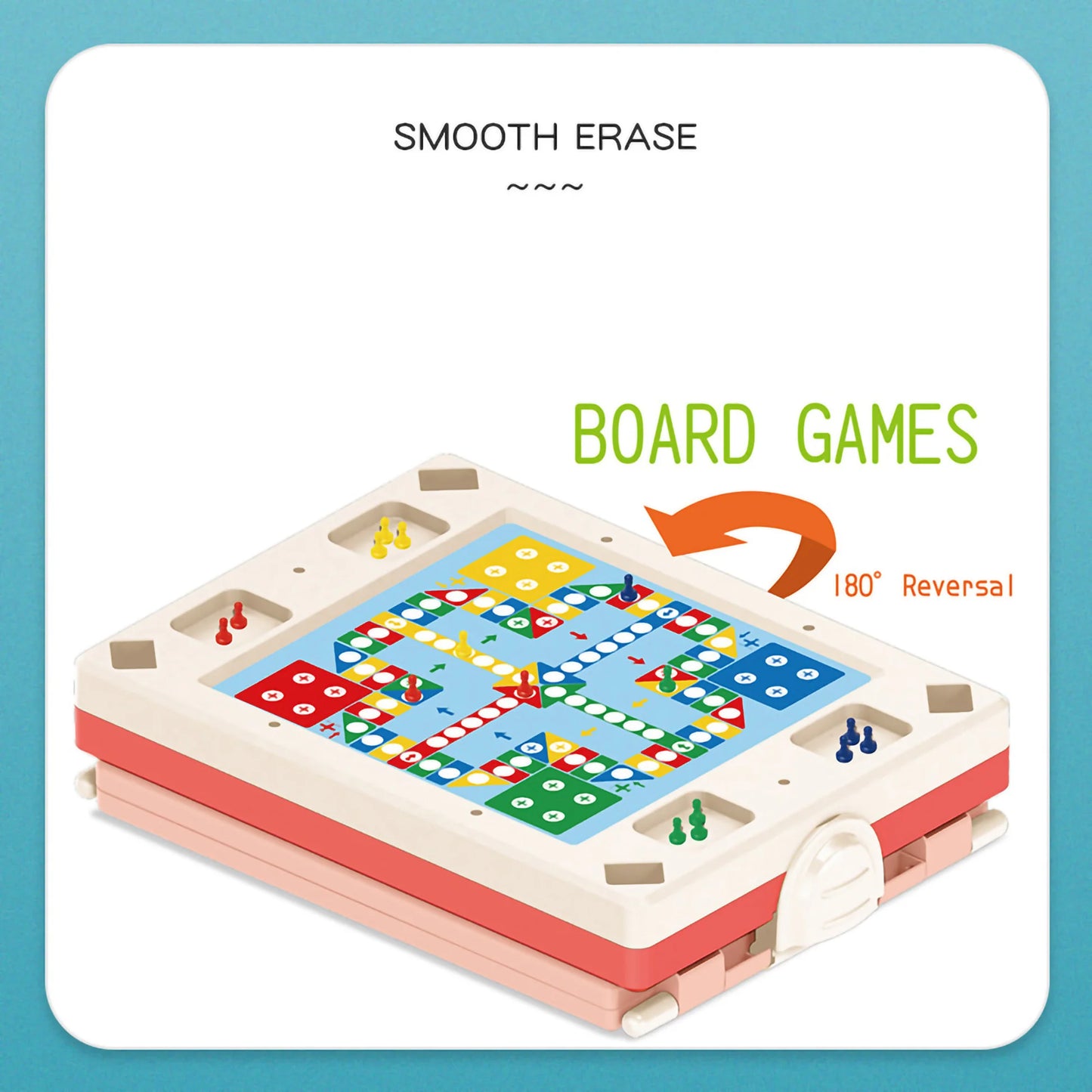 My First Art Studio Double-Sided Drawing Board for Kids | 3-in-1 Painting, Writing & Chess Game Set