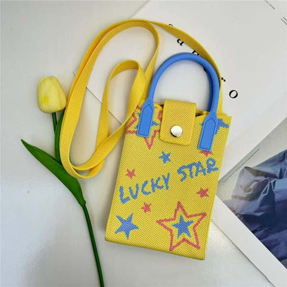 Mini Knitted Crossbody Bag – Cute Phone Sling Bag for Women & Girls