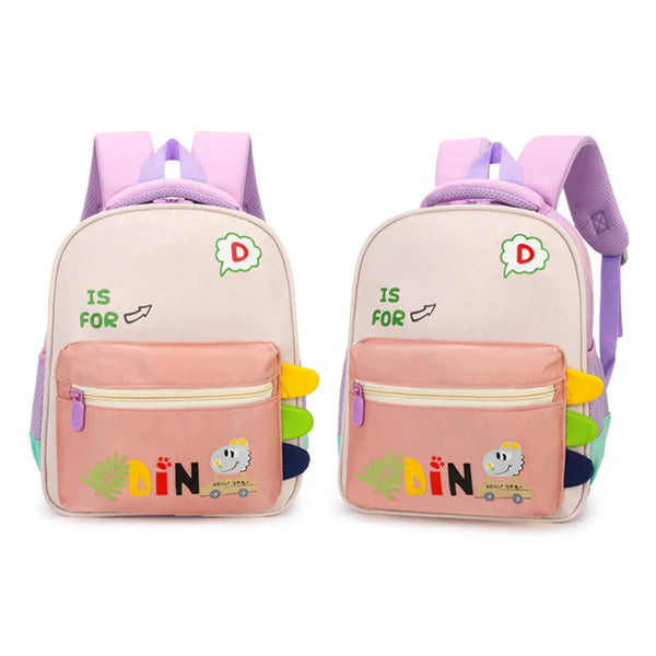 Kids Cute Dino Backpack (3-6 Years) – Lightweight School Bag for Boys & Girls