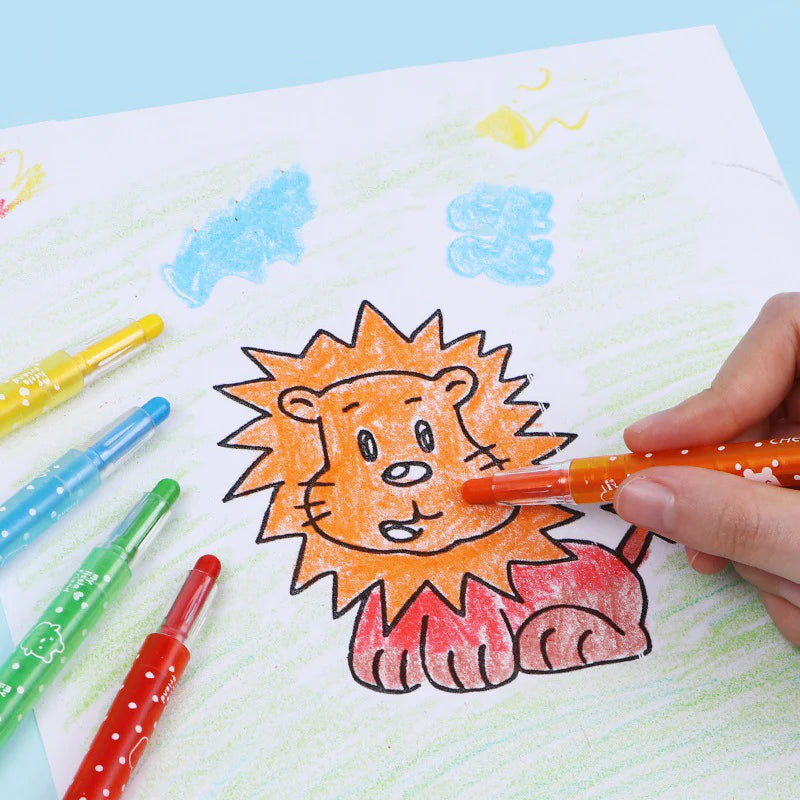 Twist Crayons for Kids -12 Pcs Crayon Set, Coloring Kit for Kids, Crayon for Drawing & Painting for Kid