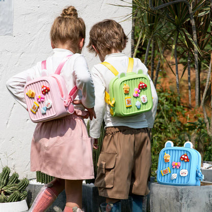 Cute Silicone Kids Mini Backpack – Waterproof Cartoon Travel Bag with Adjustable Straps