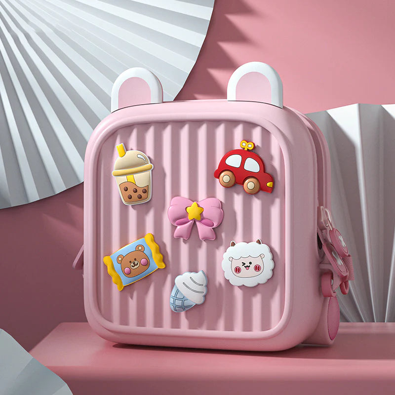 Cute Silicone Kids Mini Backpack – Waterproof Cartoon Travel Bag with Adjustable Straps