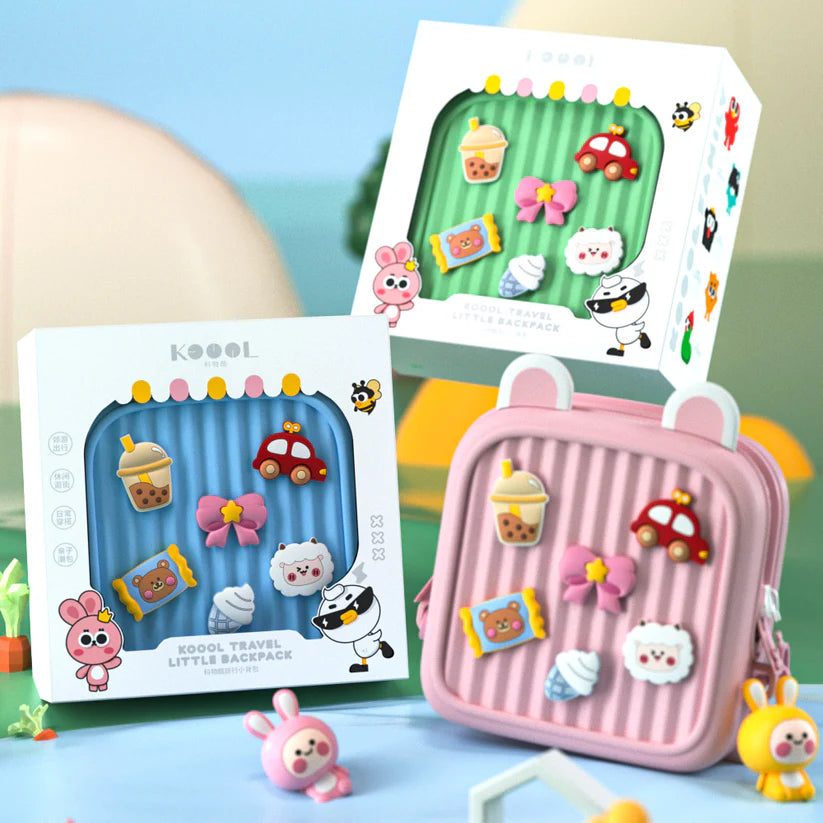 Cute Silicone Kids Mini Backpack – Waterproof Cartoon Travel Bag with Adjustable Straps