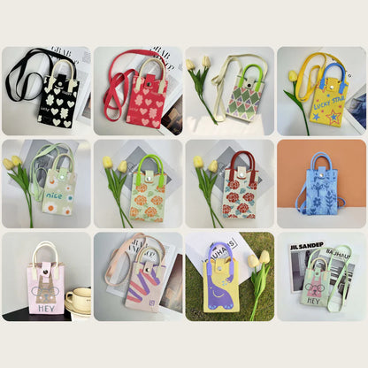 Mini Knitted Crossbody Bag – Cute Phone Sling Bag for Women & Girls